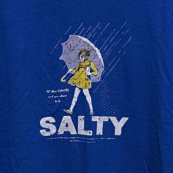 Generic Tops - Size Medium ‘Salty’ Custom Graphic Unisex T-Shirt